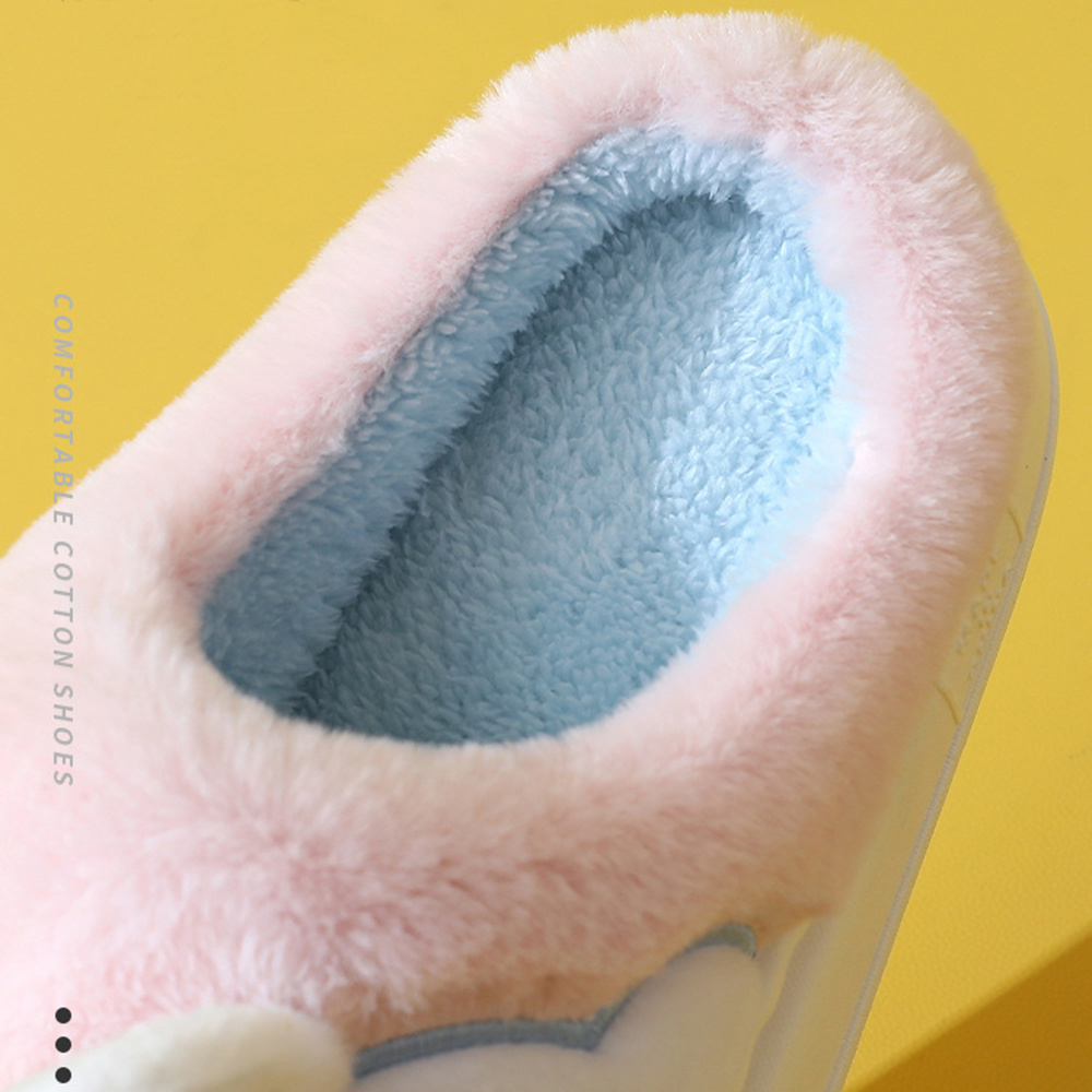 Women's Cute Rabbit Thick Sole Plush Slippers Warm Indoor - Temu