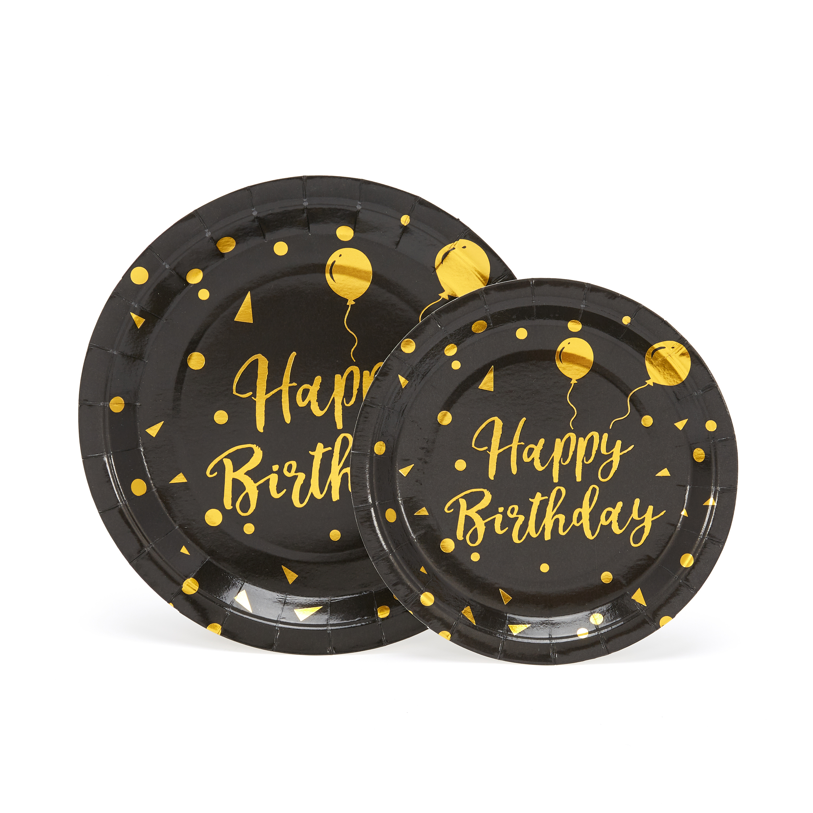 Happy Birthday Plates Napkins Party Supplies 25 Guests Black Temu