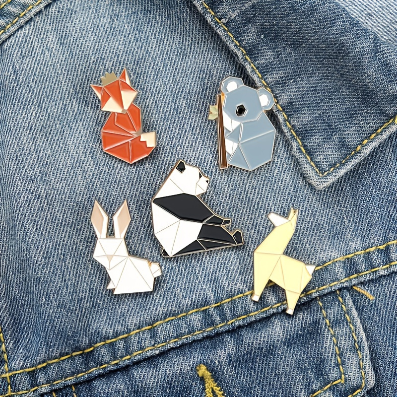 

Animal Enamel Pin For Men, Fox Panda Koala Alpaca Rabbit Brooch For Bag Clothes