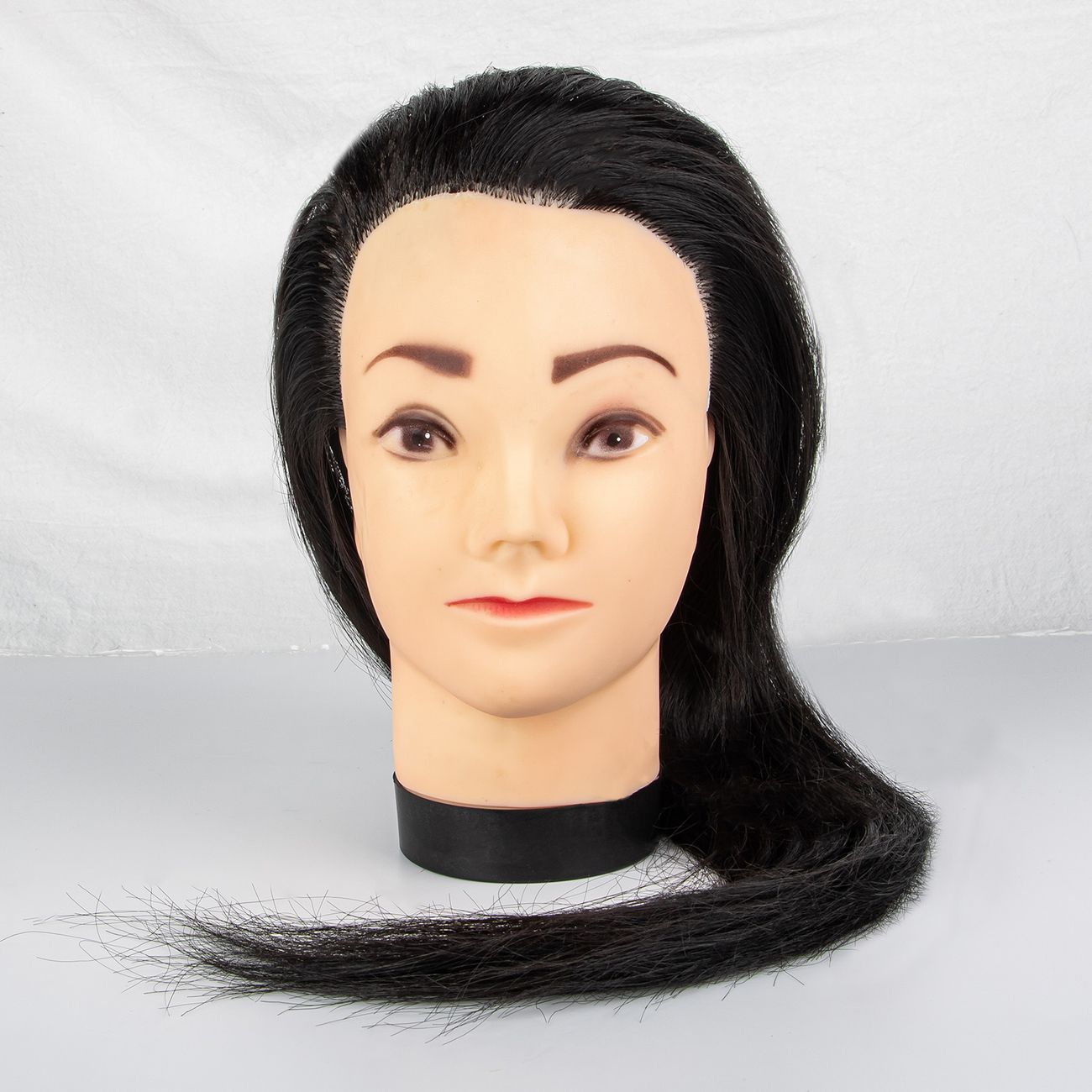 Mannequin Head Manikin Training Head Synthetic Fiber Hair Styling Practice  Doll Head Hairdresser | Free Shipping For New Users | Temu