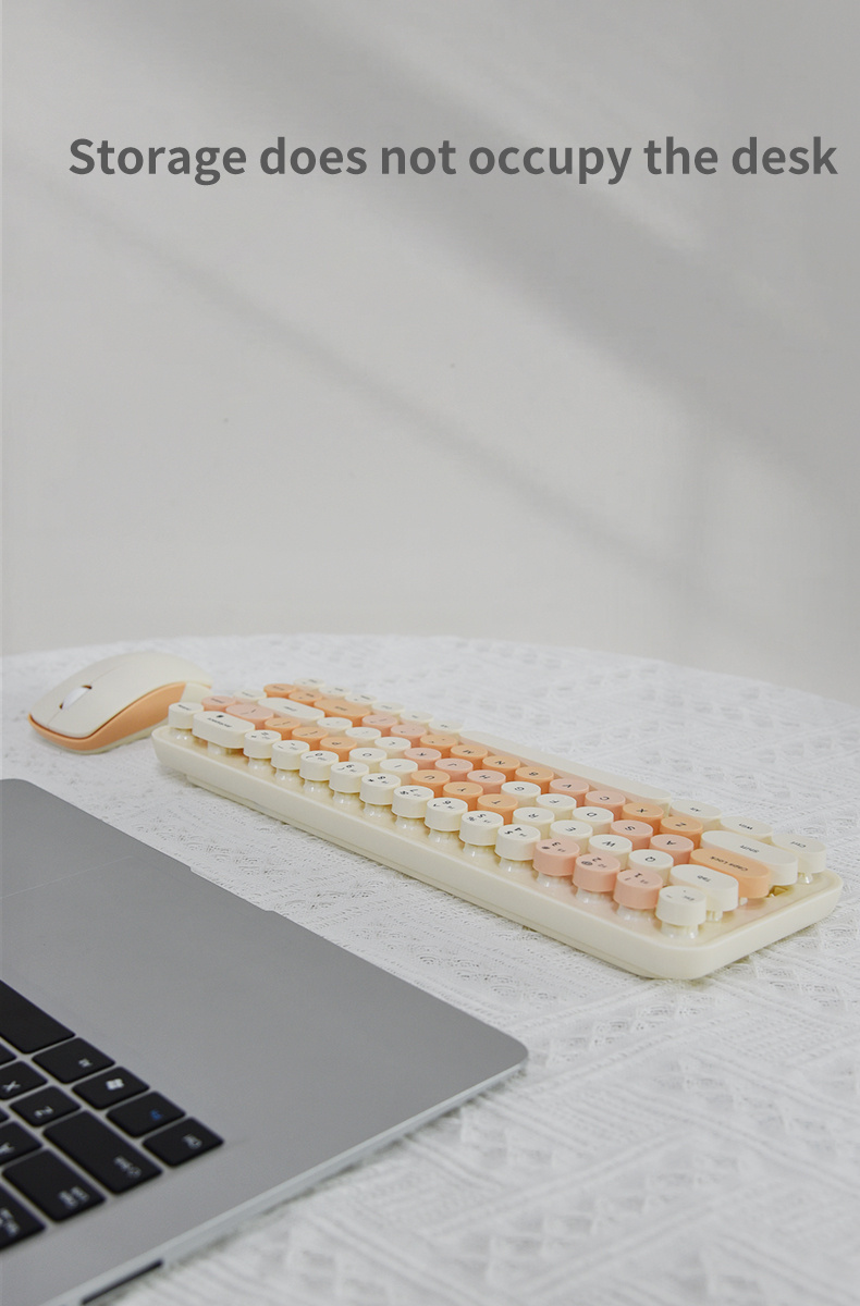 idol wireless membrane keyboard and mouse set details 9