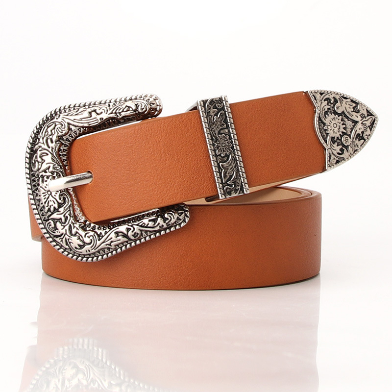 Vintage western design leather belt ベルト | dermascope.com