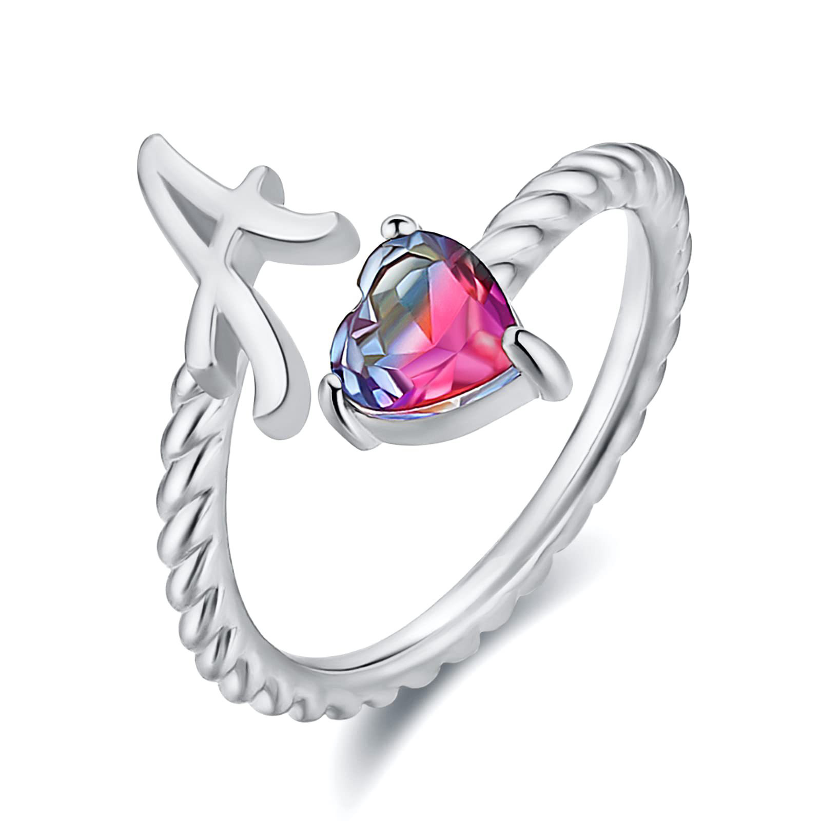 TEMU Adjustable A To T Initial Letter Ring Rings For And Women, Stacking Ring, Birthday Jewelry Gift For Mom Or Girlfriend TEMU Adjustable A To T Initial Letter Ring Rings For And Women, Stacking Ring, Birthday Jewelry Gift For Mom Or Girlfriend