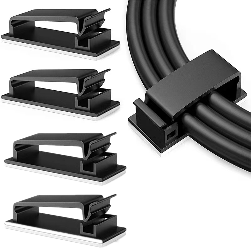 12 Clips Cables Soportes Adhesivos Cables Organizador Cables - Temu