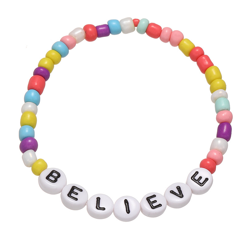 Handmade Infinity Letter Bead Bracelet Set DIY Lucky Friendship Boho  Jewelry For Women And Men From Sleepybunny, $1.05