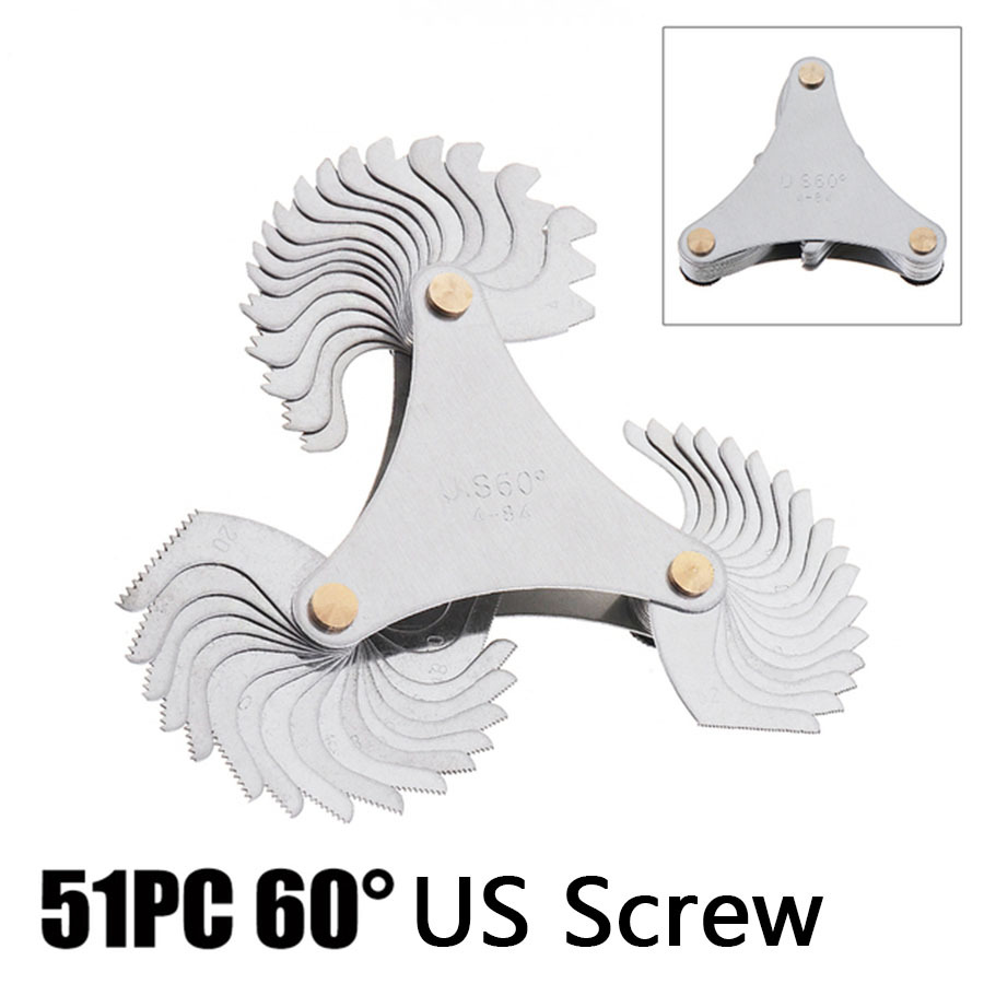 Us+metric+inch Thread Gauge Thread Gauge Rib Pattern Thread Temu