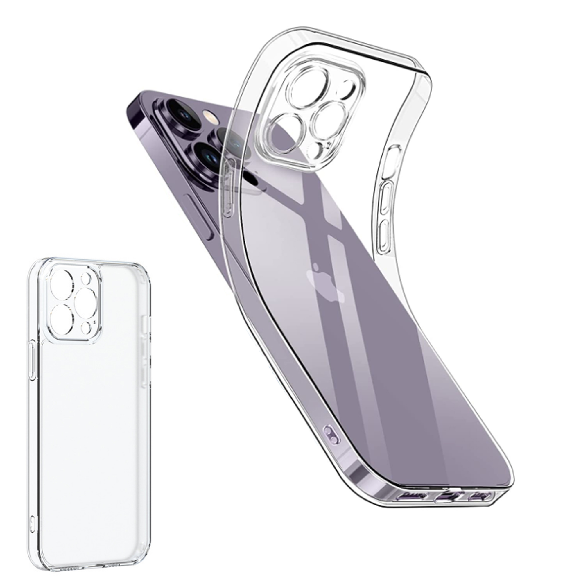  Funda para iPhone 14 Pro, diseño ultra transparente [no  amarillea] [protección de grado militar] a prueba de golpes, funda delgada  para Apple iPhone 14 Pro (cristal transparente) : Celulares y Accesorios