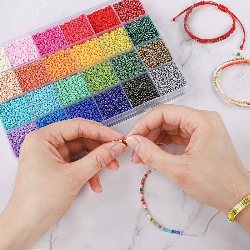 

150 Pcs Seed Beads Multicolor Czech Glass Loose Beads Crystal Jewelry Bag Clothing Diy Necklace Sewing Needlework Spacer Bracelet Earring Chandelier Lamp Chain Handmade Hair Accessories