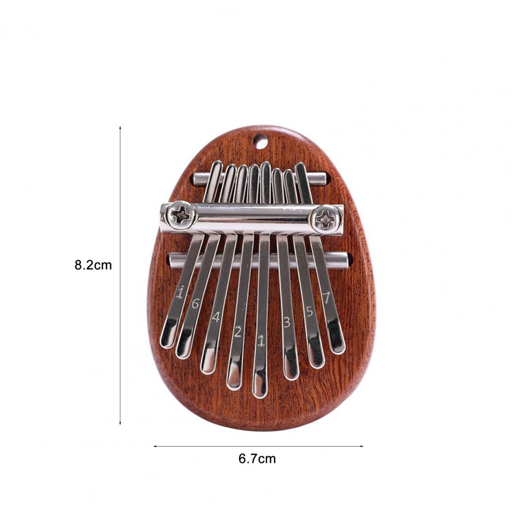 REGIS Kalimba 8 Key exquisite Finger Thumb Piano Marimba Musical good  accessory Pendant Gif (Bronze)