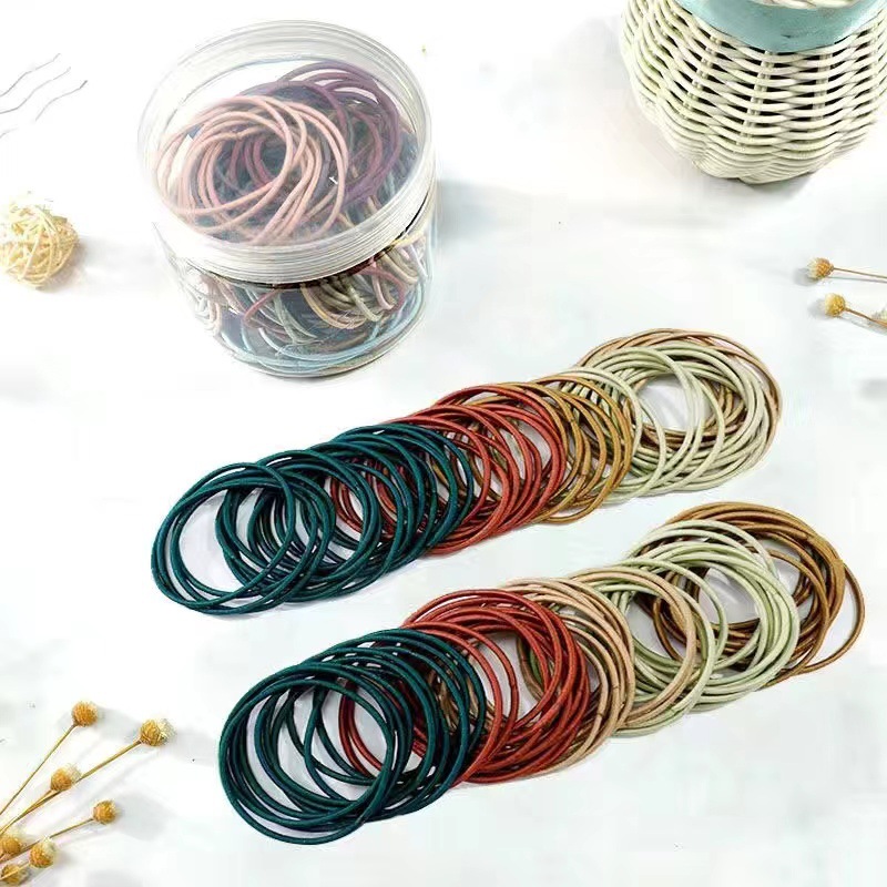 Colorful Rubber Band Hair Rope Women's Head Accessory