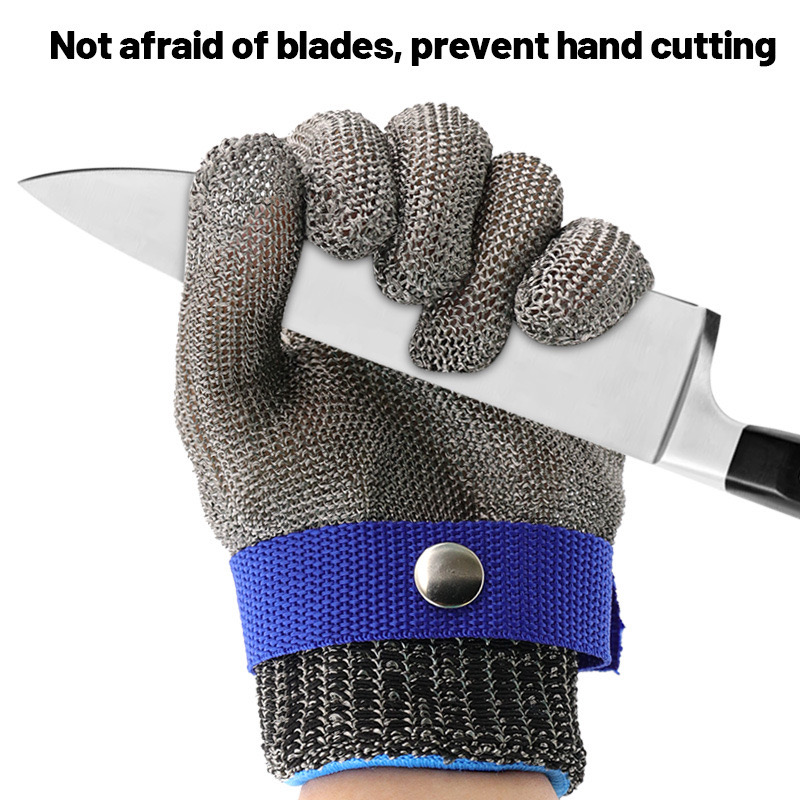 Cut Resistant Gloves -Food Grade, Level 5 Protection - Used by Butchers  while Slicing or Cutting Meat-Small 