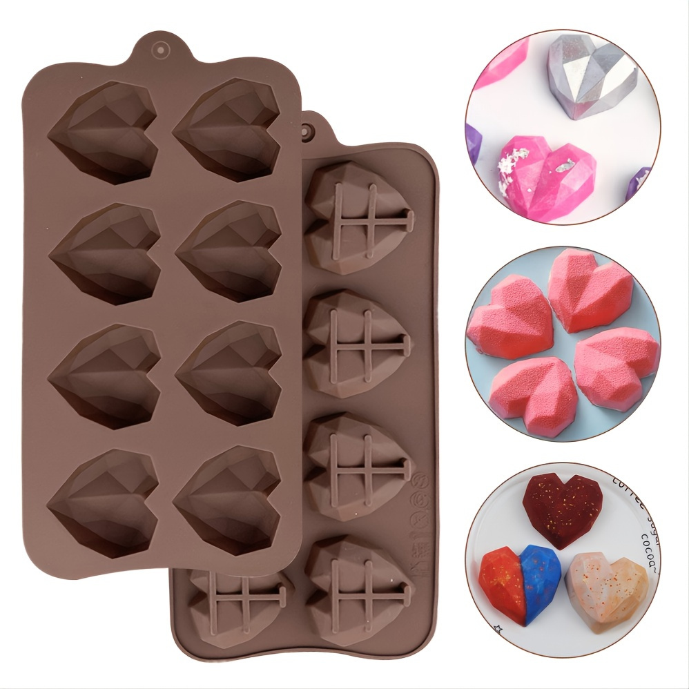 Hollow Heart Shaped Lollipop Mold, Chocolate Mold, 3d Silicone