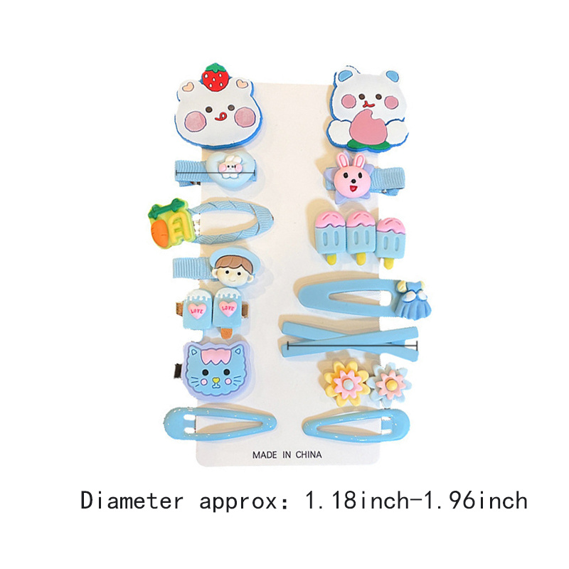 Eyicmarn 14-Piece Girls Hair Clips Set, Cute Cartoon Hairpins Hair