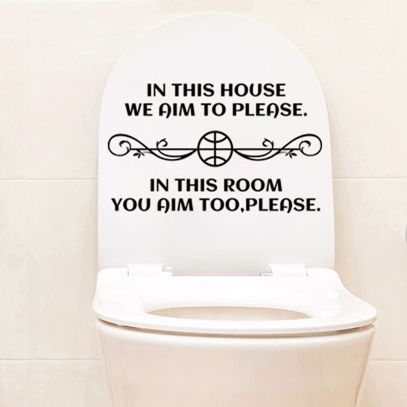 Toilet Stickers Waterproof Self adhesive Stickers Bathroom Temu