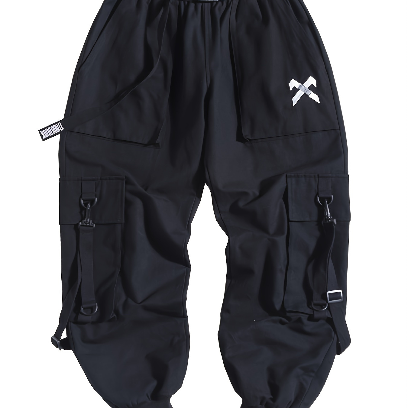 Men's Hip Hop Cargo Pants With Pockets | Buy More, Save More | Temu