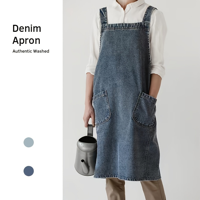 Denim Cooking Apron - Temu