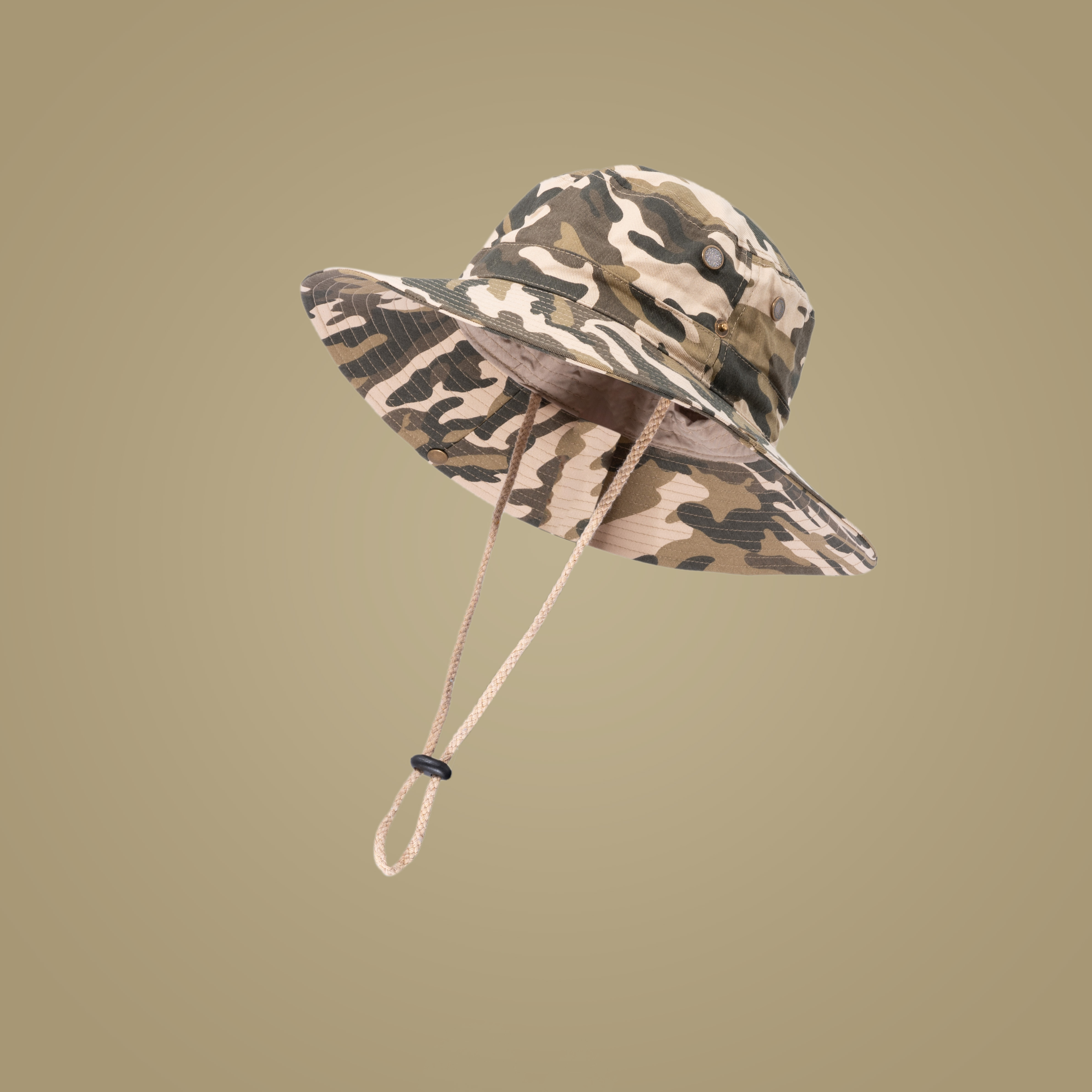 Outdoor Sonnenhut Herren - Faltbarer Anglerhut Mit Kinnband Für Garten & Wandern