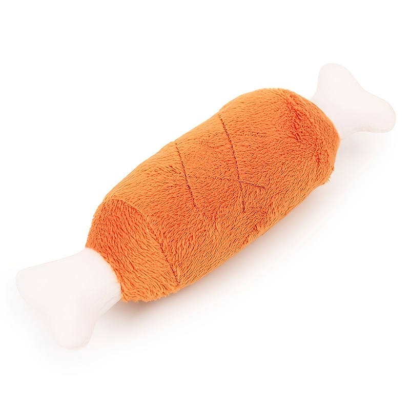 Pet Squeak Toys Plush Chicken Drumstick Shape Toy Dogs Chew Toys For Cats And Dogs Pet