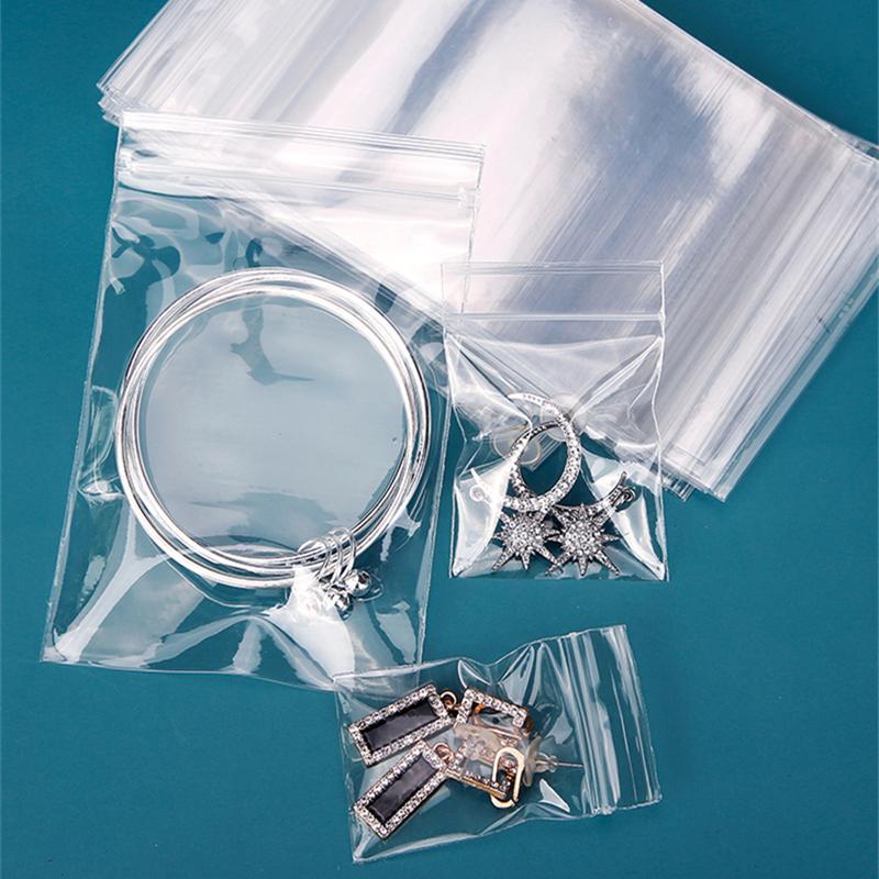 100pcs Small Plastic Bags, Mini Ziplock Bags, Mini Bags, Thick,  Transparent, Dense (Double Sided), 4.7in*3.1in/12cm*8cm, Jewelry Bags, Pill  Bags, Food