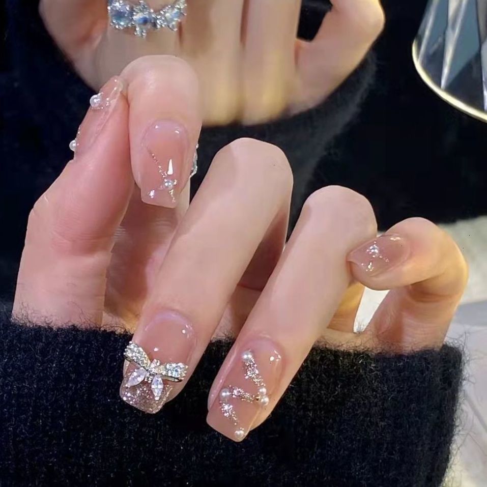 glitter gel nail design ideas