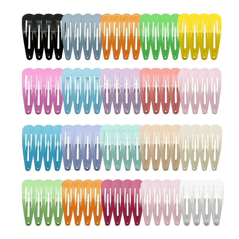

80pcs Of Colorful Water Drop Hair Clips - Perfect For Kids, Ideal Choice For Gifts