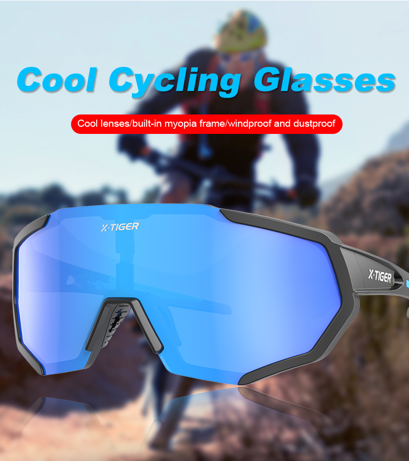  X-TIGER Gafas de sol deportivas polarizadas con 3 lentes  intercambiables, para hombre y mujer, lentes de sol de ciclismo, béisbol,  correr, pesca, golf, conducción, ligeros : Deportes y Actividades al Aire