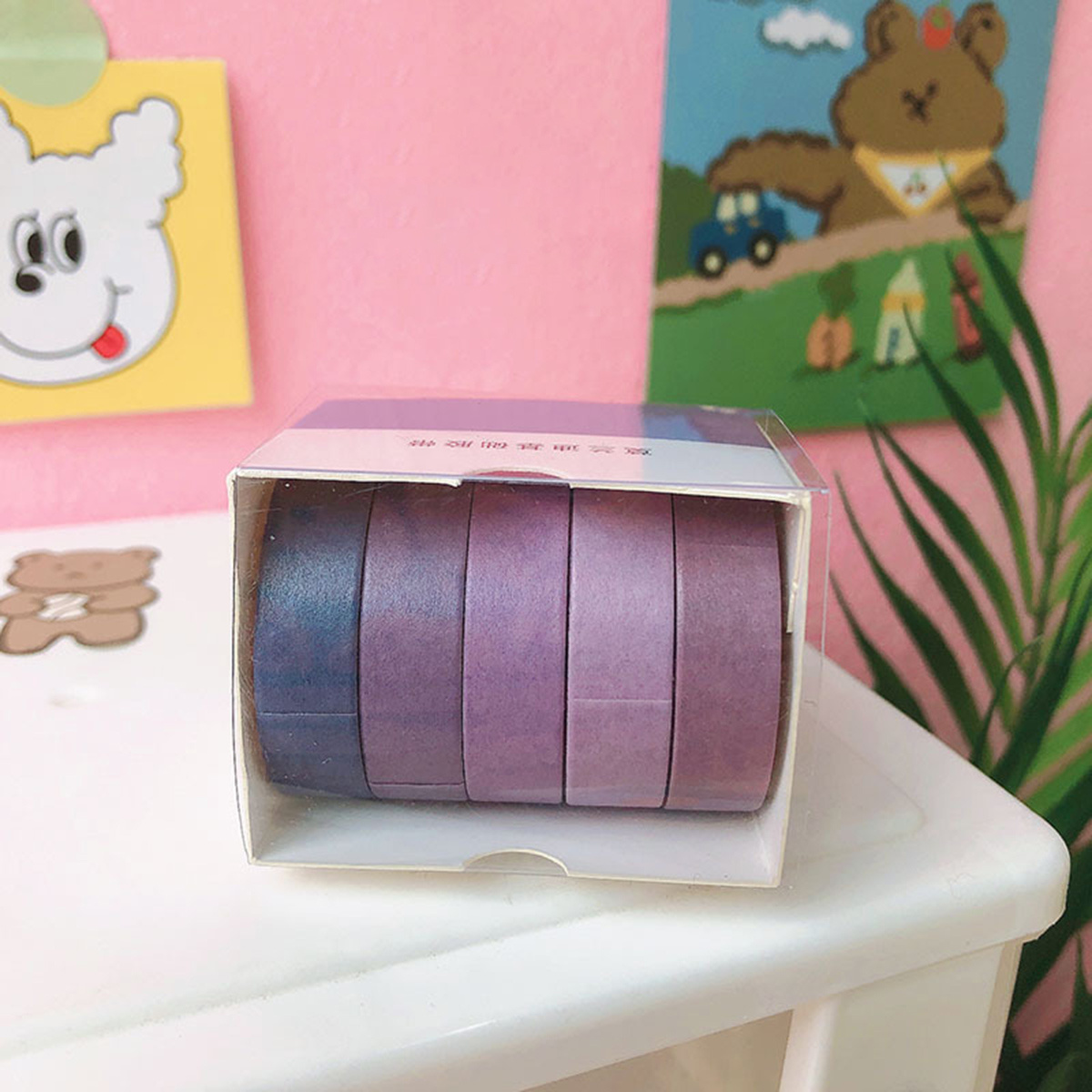 Vintage Pastel Washi Tape Box Set