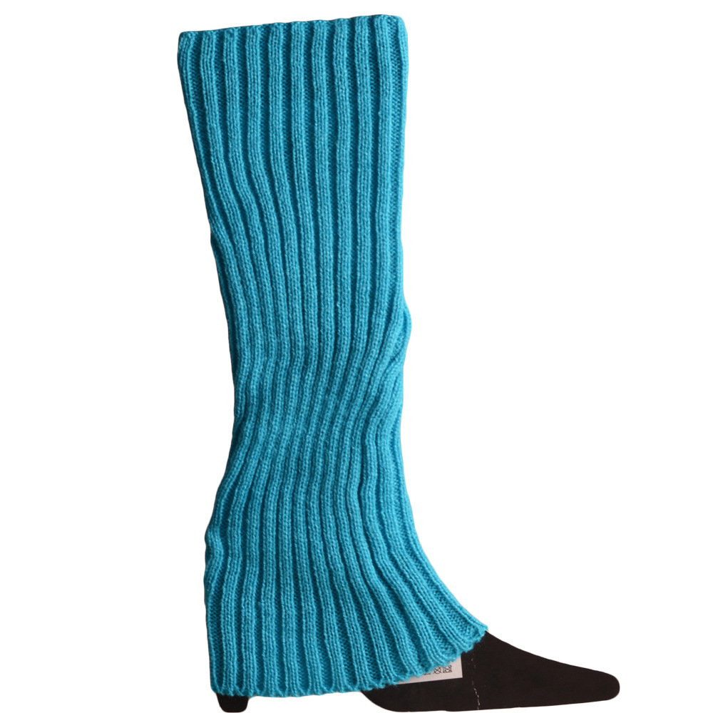 Women's 80s Ribbed Leg Warmers Knitted Crochet Long Boot - Temu Canada