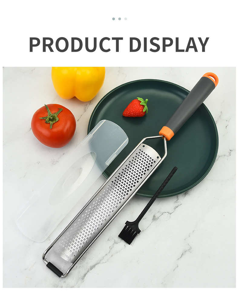 Hoenjuno Love Handheld Cheese Grater Stainless Steel Zester for Lemon,  Ginger, Garlic, Nutmeg, Chocolate, Vegetables, Fruits with Protect Cover