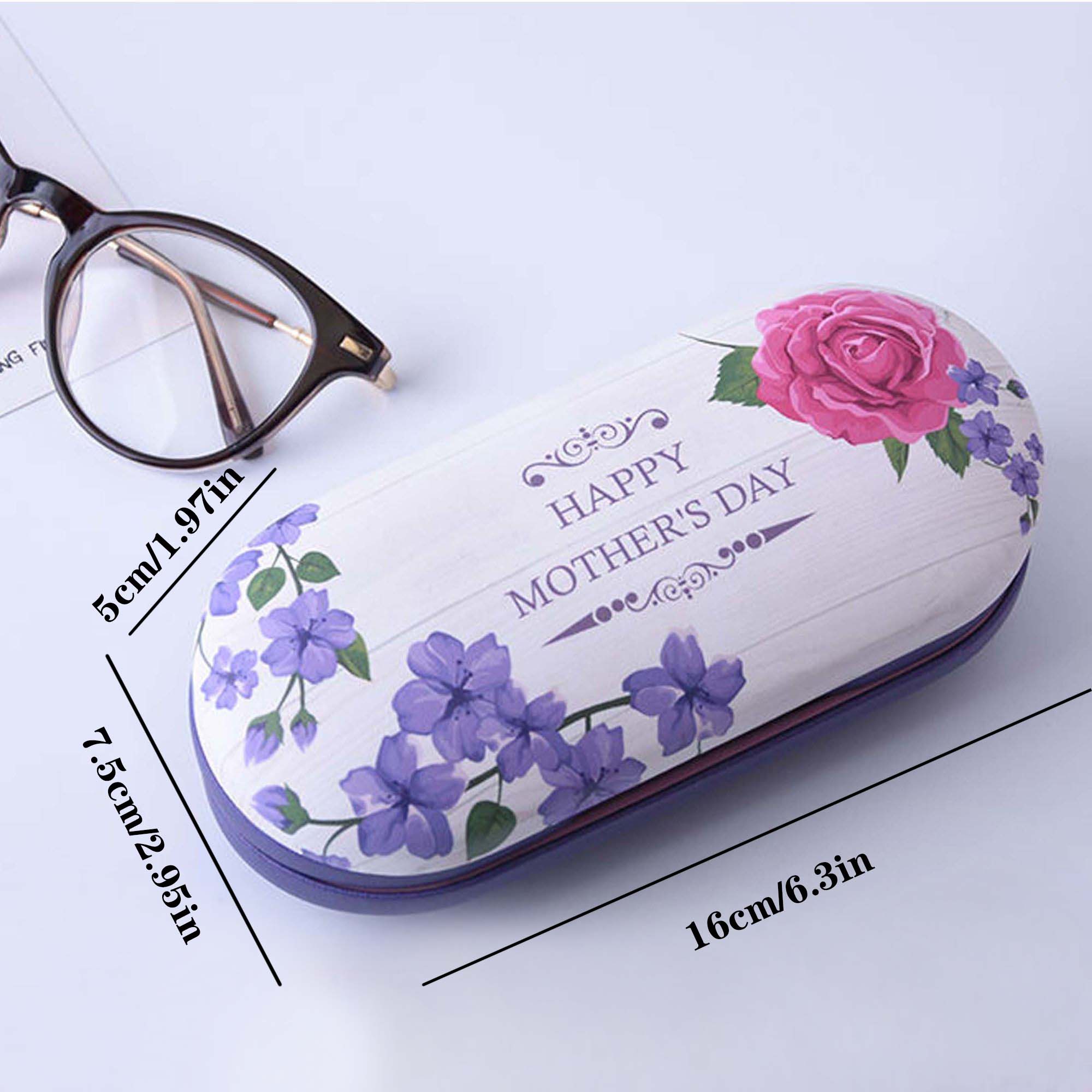 Doppelschichtiges Brillenetui, Multifunktionale Myopie Brillenbox,  Kontaktlinsenetui Mit Wunderschönem Blumenmuster Für Frauen Von 41,5 €