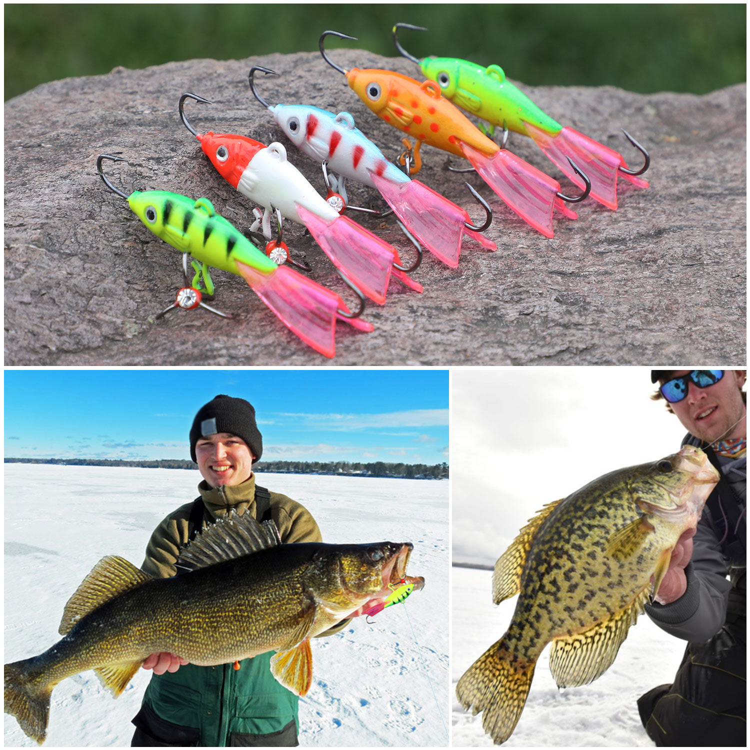 Sougayilang Ice Fishing Jigs Metal Lures Bass Pike Trout - Temu Canada