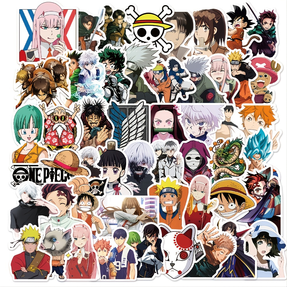 

50pcs Non-repeating Mixed Anime Collection Graffiti Stickers Suitcase Phone Case Laptop Waterproof Stickers