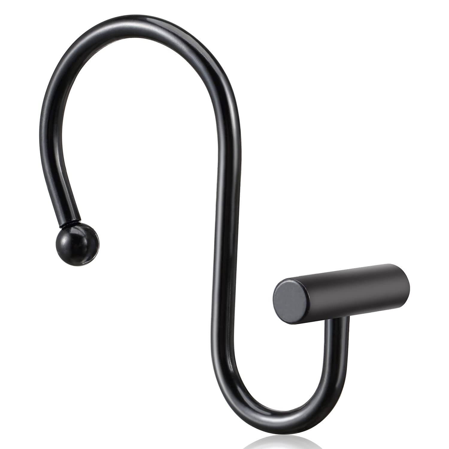 Black Shower Curtain Hook Ring Decorative Shower Curtain - Temu Bahrain