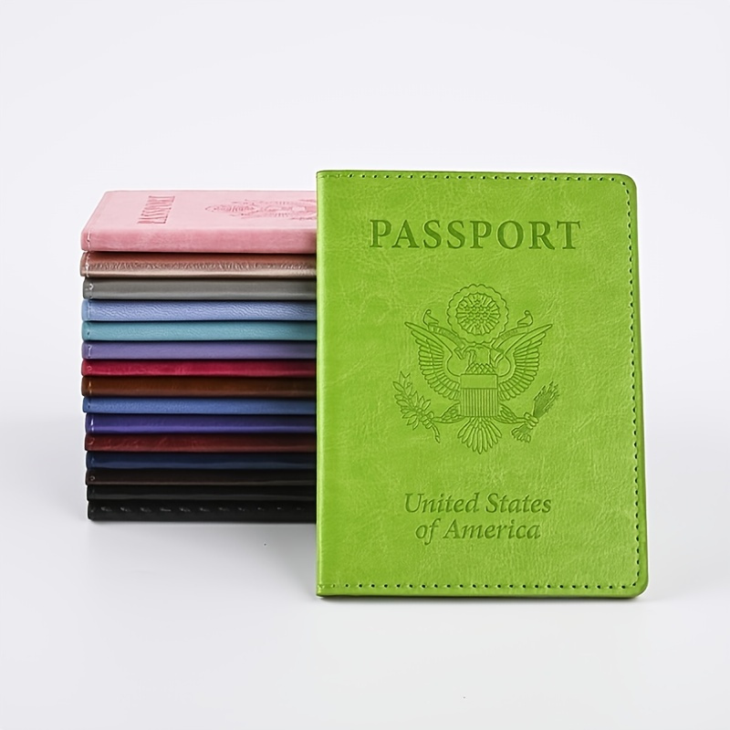 

1pc Leather Travel Essential Storage Passport Holder
