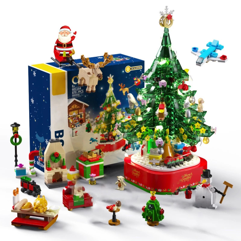 Build Christmas Tree Sembo Lighting Building Blocks Perfect Temu