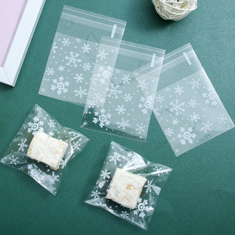 Self sealing Bags: Transparent Snowflake Souffle - Temu