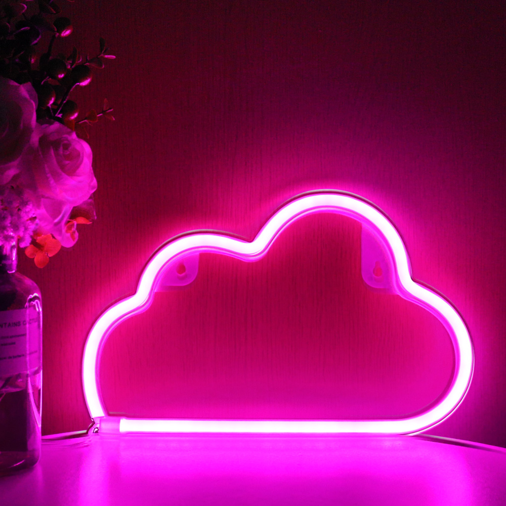 Cloud Shaped Led Wall Neon Sign Light - Temu