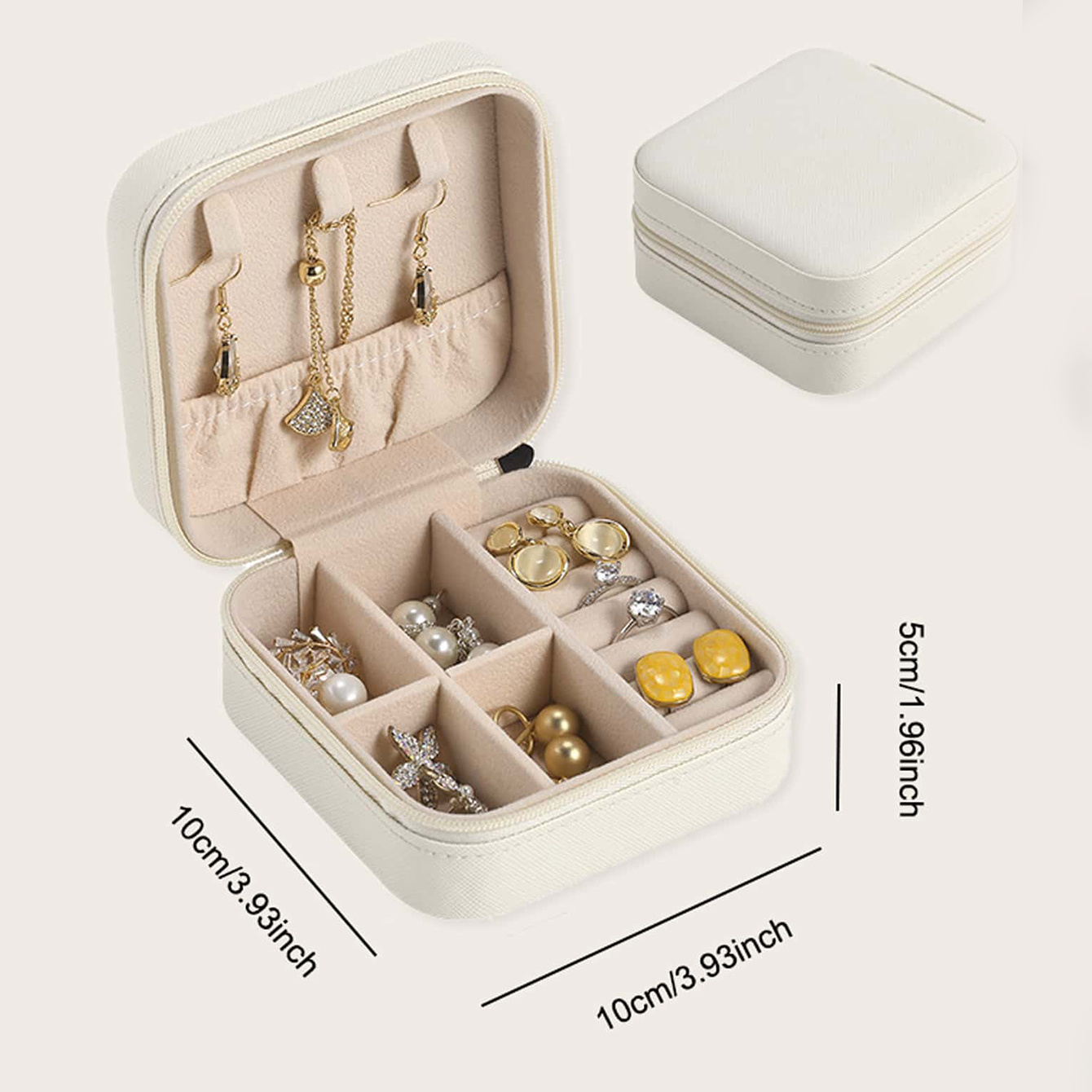 Portable Jewelry Organizer Box Necklaces Organizer Case Travel Jewelry