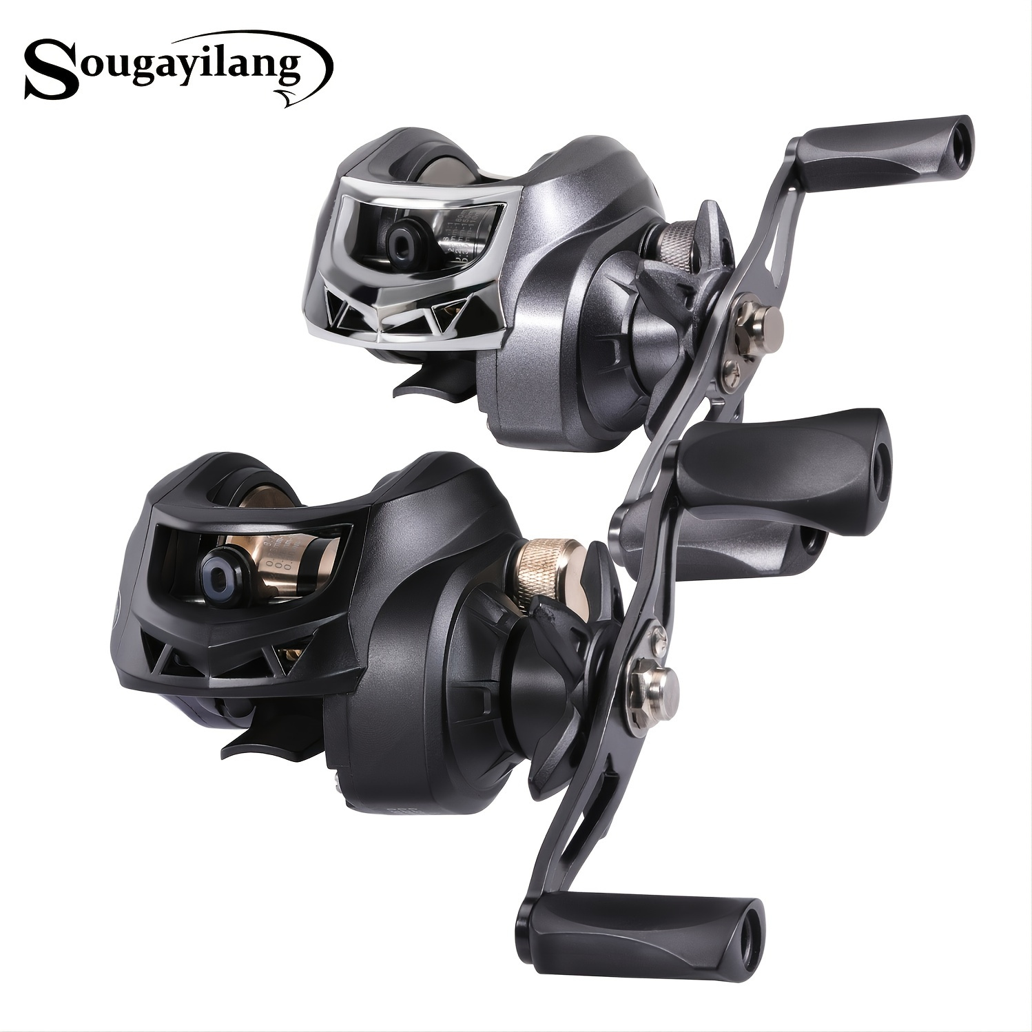 

Sougayilang Baitcasting Reel: 19+1bb 8.1:1 Gear Ratio, Magnetic Brake, Left/right Hand Lure Fishing Reel - Perfect For Freshwater & Saltwater Fishing!