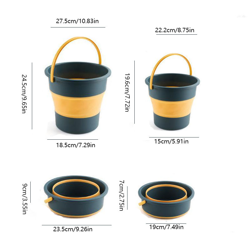 Foldable Bucket Thickened Durable Bucket Portable Home Water - Temu