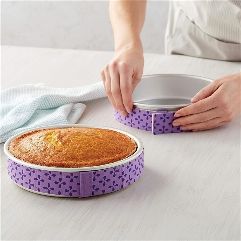 Forros laterales de papel pergamino para hornear, rollo de tiras para  hornear para moldes redondos para tartas, molde desmontable para tartas de