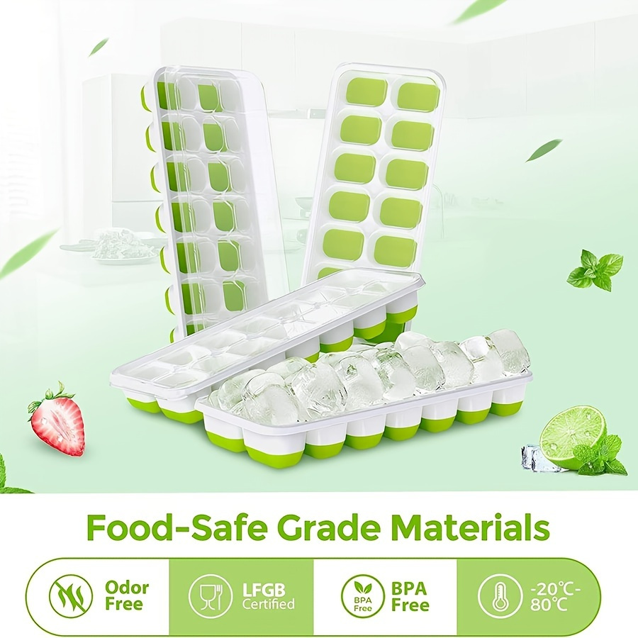Food Grade Small Hielo BPA Free 160 Grid Silicone Ice Cube Tray