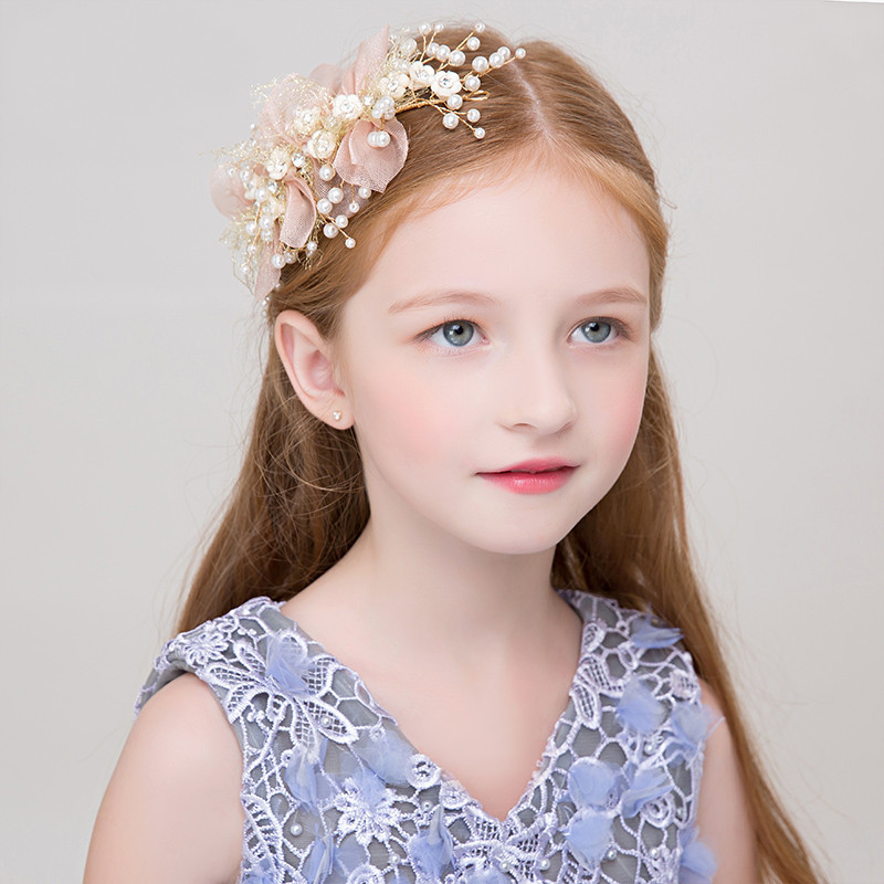 Girls Flower Wreath Headpieces Headband Handmade Adjustable Halo Floral ...