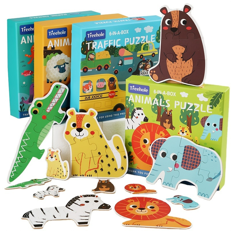 Montessori cartões quebra-cabeça crianças brinquedos desenvolvendo jogos do  bebê frutas cognitivas animais correspondência crianças aprendendo enigma  educacional - AliExpress