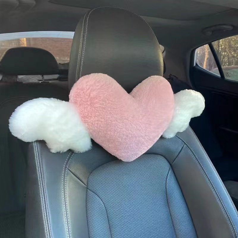 Cute car 2025 headrest pillow