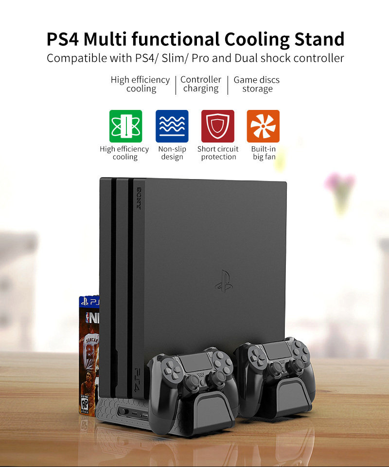 Support de charge pour PS4 Slim, PS4 Pro, PlayStation 4