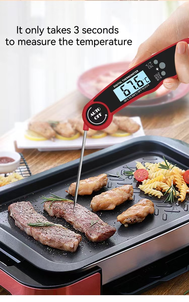 Pbkay Digital Meat Food Thermometer Liquid Candy Quick Read Pocketsized Waterproof Auto Shut-off