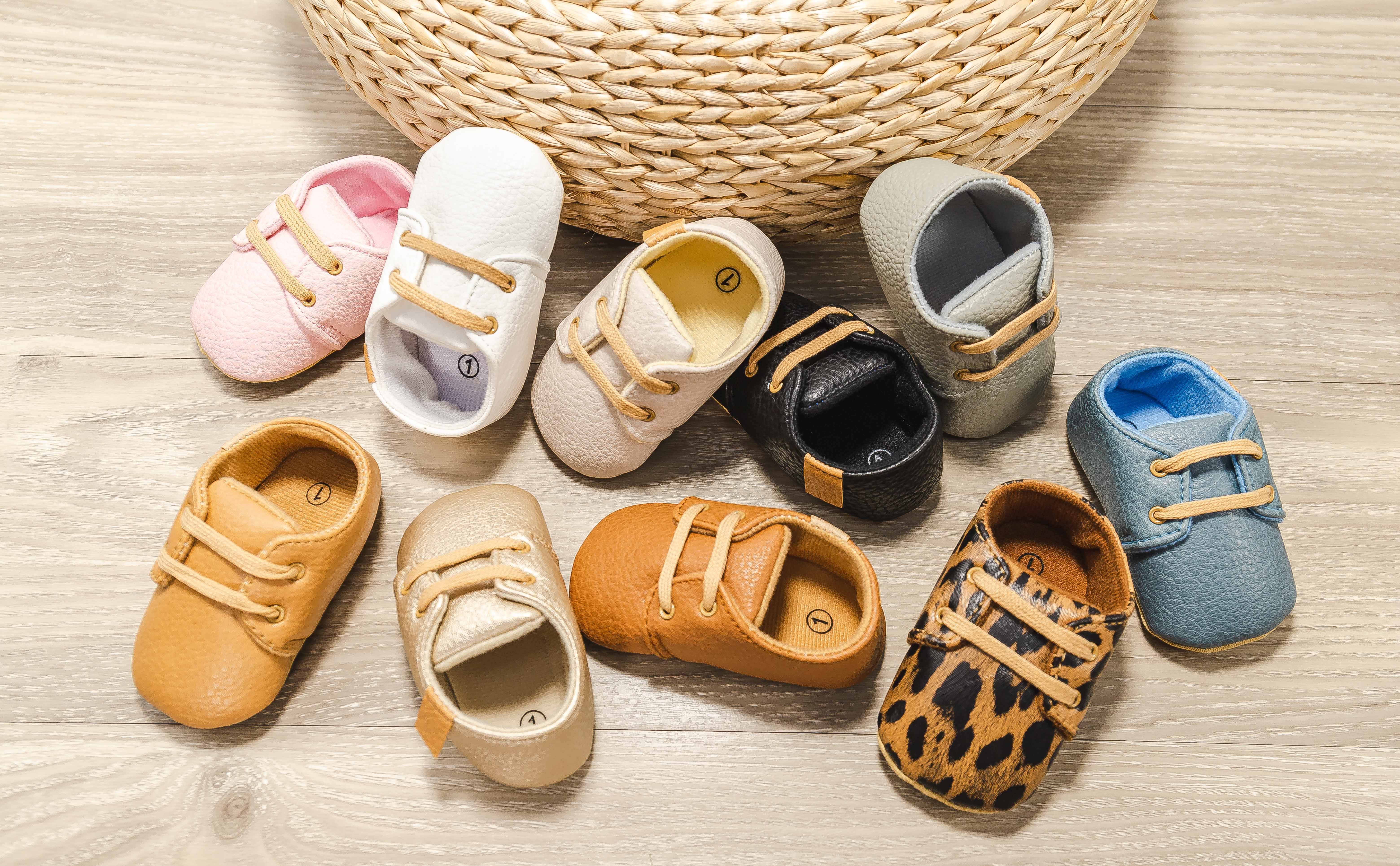 Toddler Baby Leather Sneakers Soft Sole Non slip Lace Shoes - Temu ...