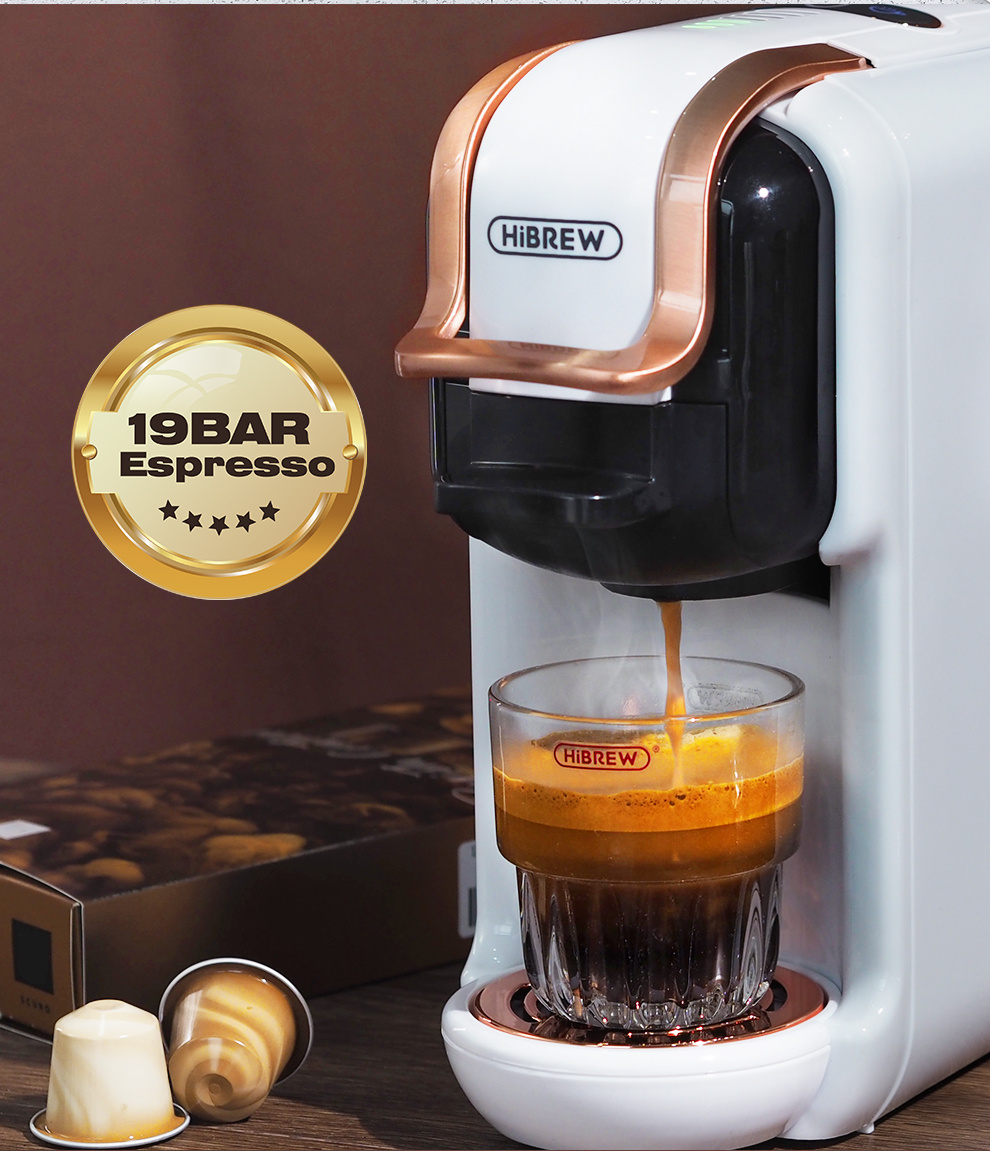 19bar 5-in-1 Hibrew Coffee Machine: Enjoy Hot/cold Dolce Gusto Milk, Nespresso  Capsules, Ese Pods & Ground Coffee! - Temu Mexico