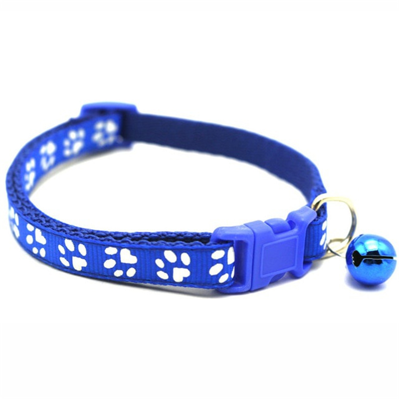 TEMU Collar Ajustable Con Para Perros Y Gatos Con Diseño De Huella - Accesorio Con Estilo Y Seguro Para Mascotas Regalo De Navidad